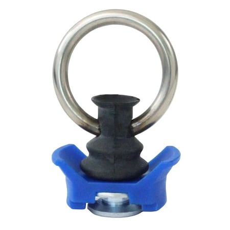 Boxer Tools 4 Piece Aluminum Single Stud Track Fitting Rubber Boot O Ring BLUE 30161